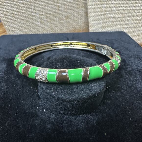 Sequin Nordstrom Multicolor Gold Tone Statement Enamel Bangle Bracelet # 402 - Picture 1 of 3